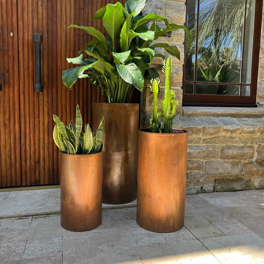 Indian copper cylinder planter