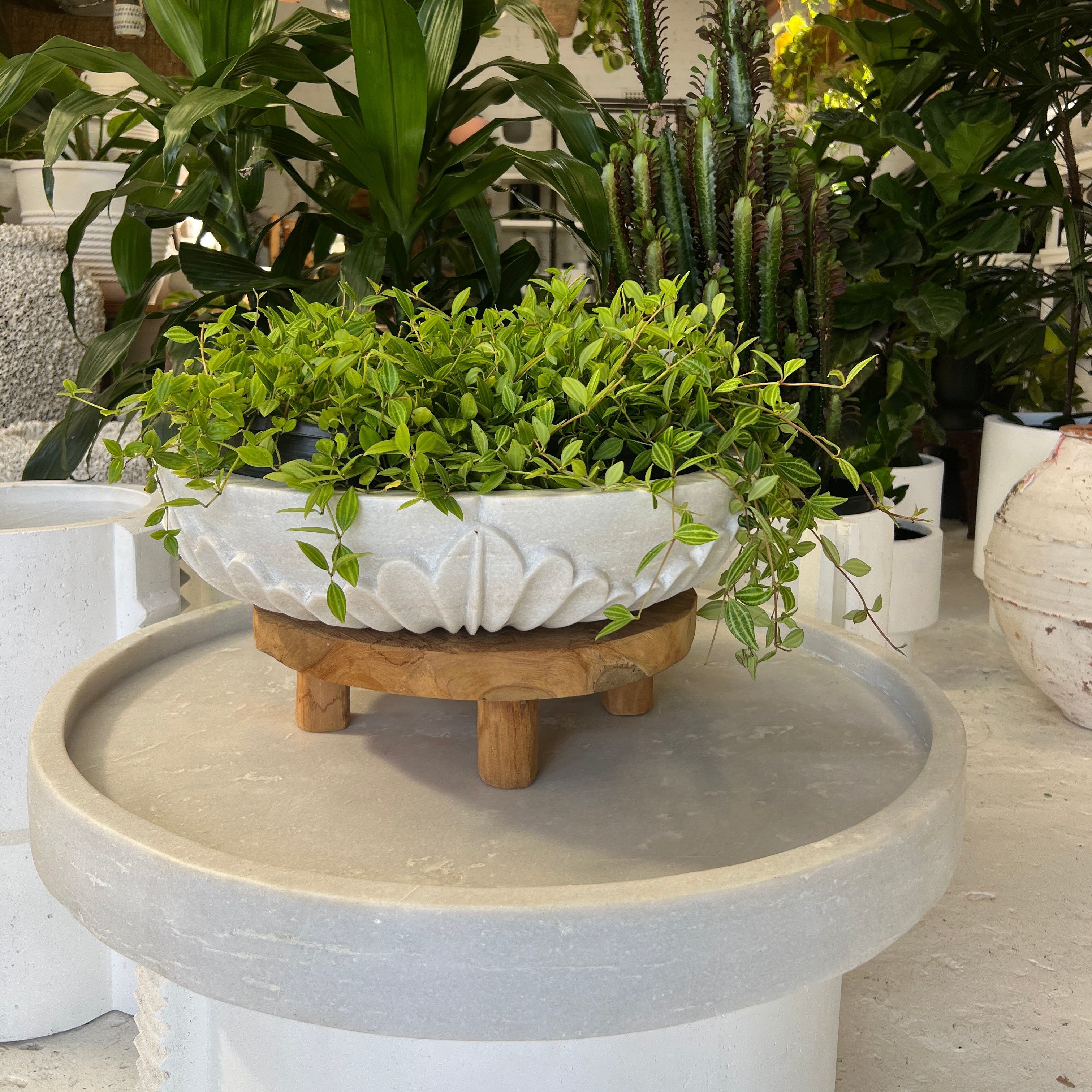 Hand Carved marble bowl