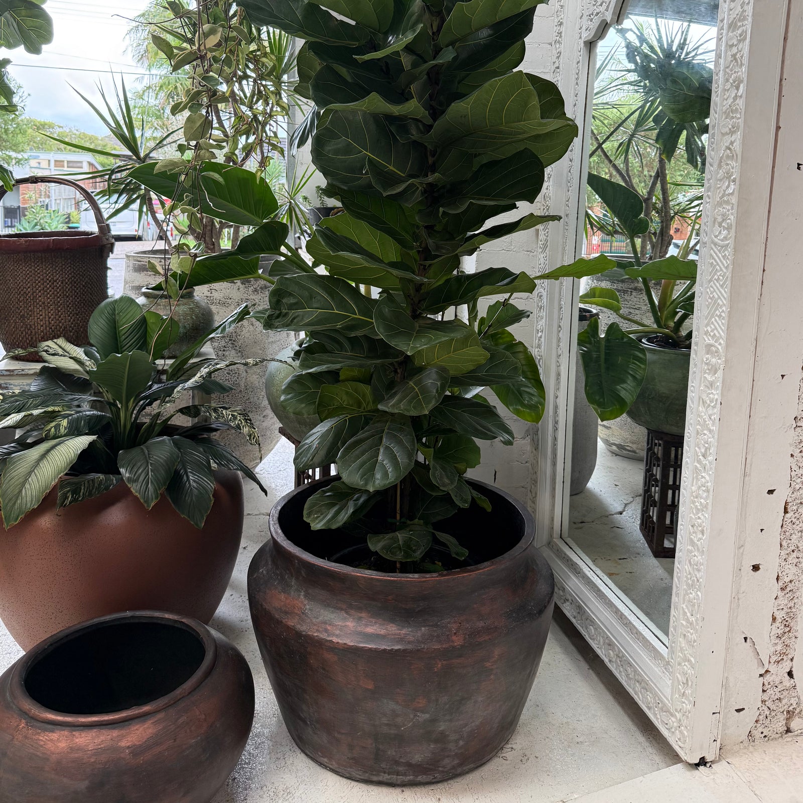 "Copper like Finish" Tub Planter