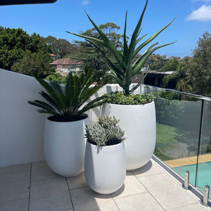 The Whale Beach Planter- Black/White