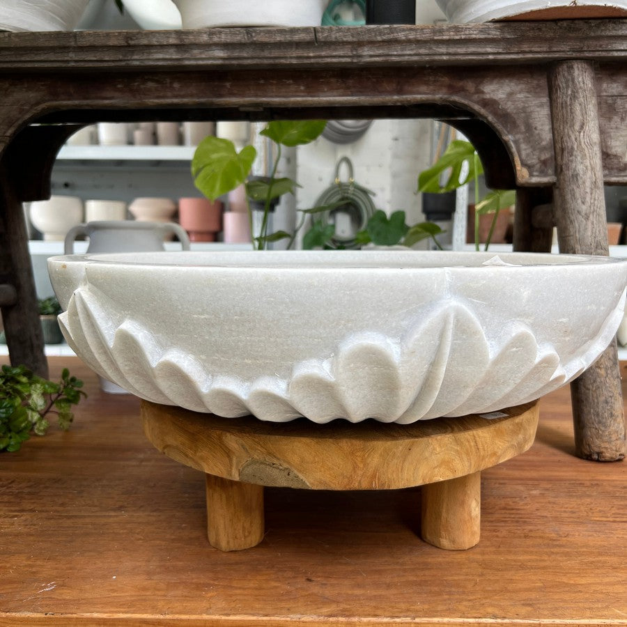 Hand Carved marble bowl