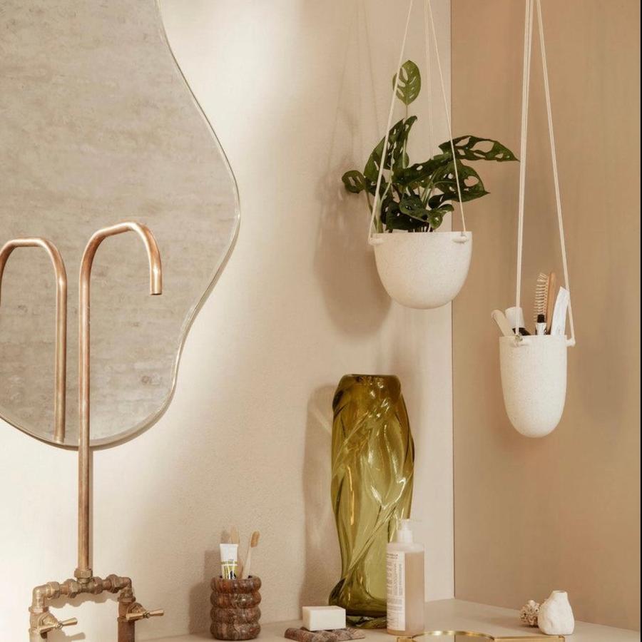 Ferm Living Speckle Hanging Pot - Off White