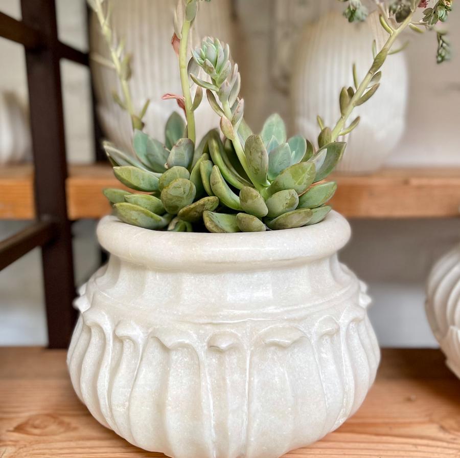 Gautam Indian marble planter