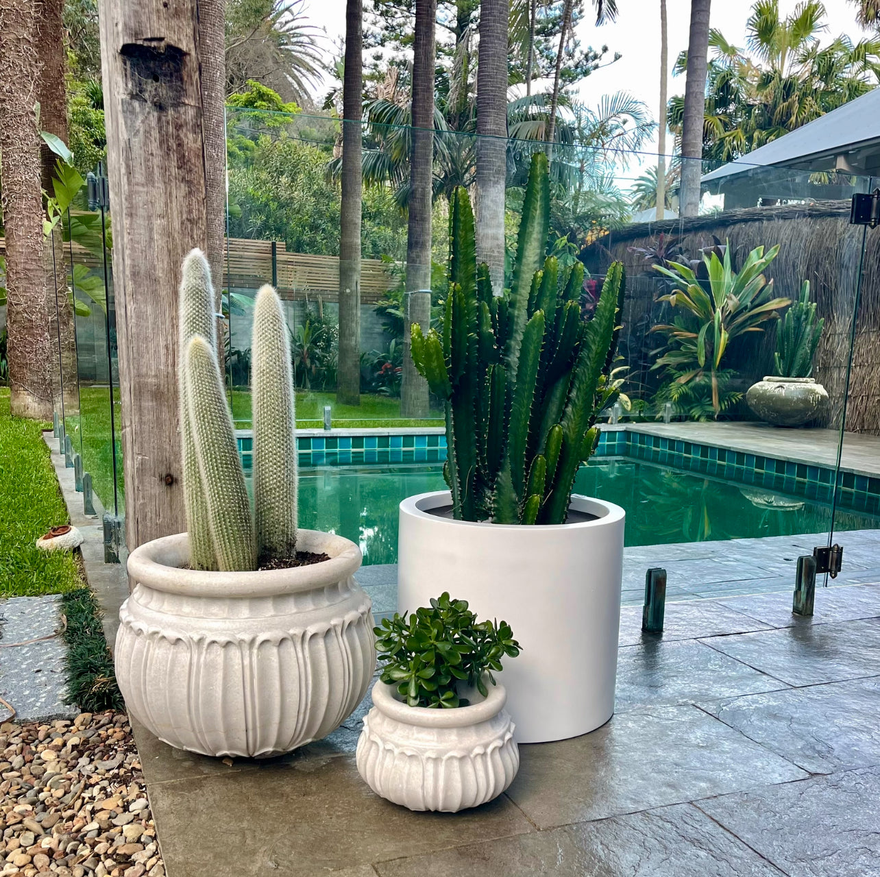 Gautam Indian marble planter