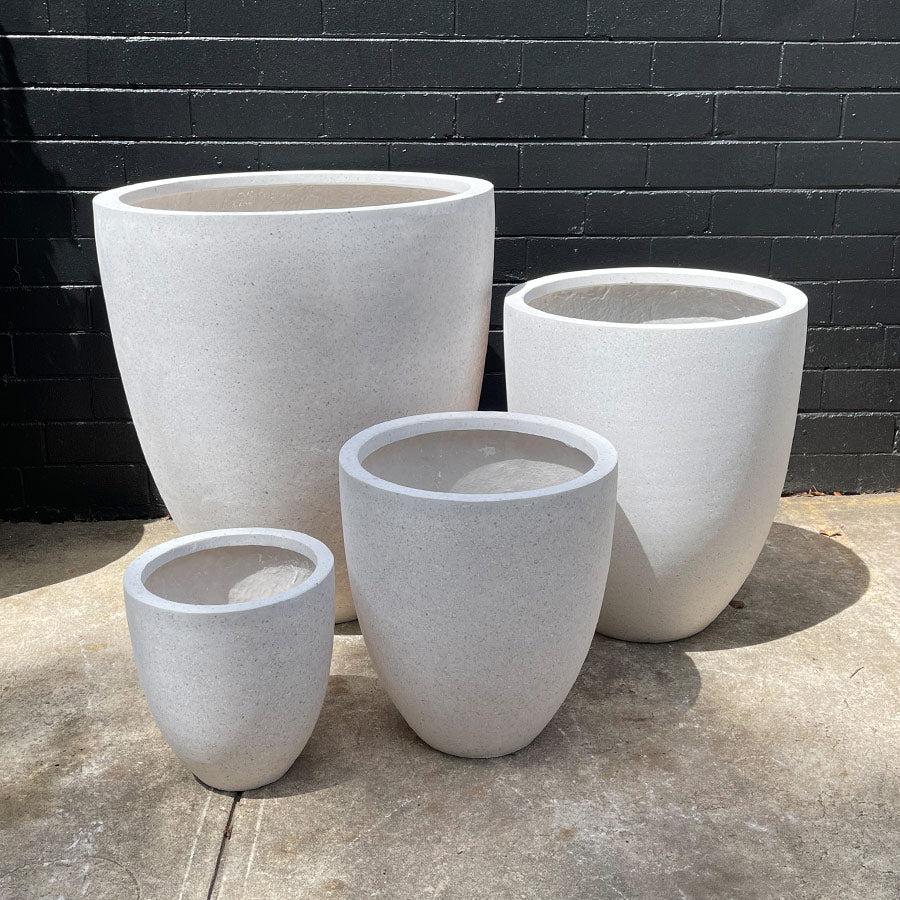 Tall Round Planter-TERRAZZO