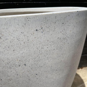 Tall Round Planter-TERRAZZO