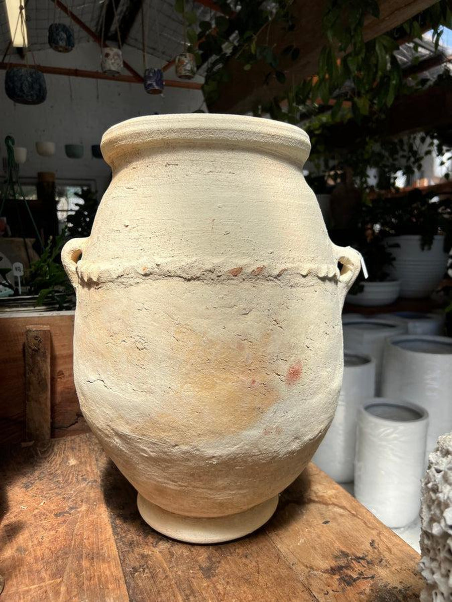 Terracotta pot from Morocco - two handles